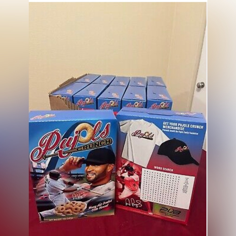 Albert Pujols crunch Cereal limited edition MLB HOF MVP rare collectible Sports